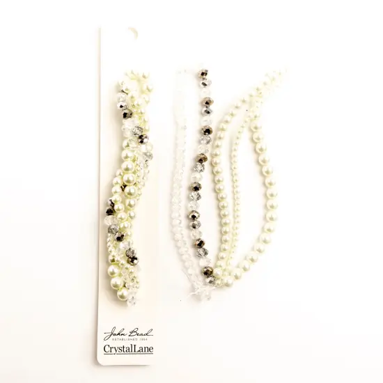 Crystal Lane DIY Baneberry Twisted Glass & Pearls Beads, 5 Strands {2}