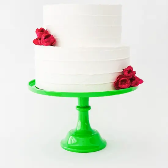Bright Kelly Green Melamine Cake Stand &ndash; 11.5" Cupcake & Dessert Display for Parties, Events & Celebrations {3}
