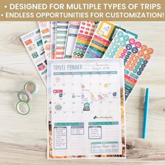 bloom daily planners Sticker Sheets, Travel Pack {6}