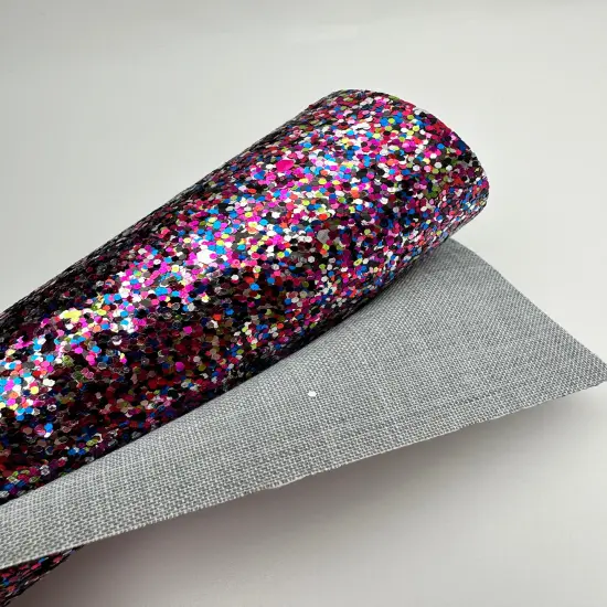 Black & Hot Pink Party Glitter Craft Vinyl {2}