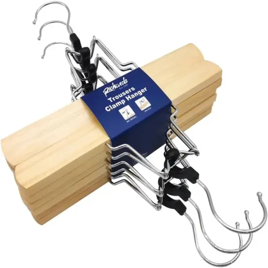 Wooden Pant Hangers - 6 Pack {2}