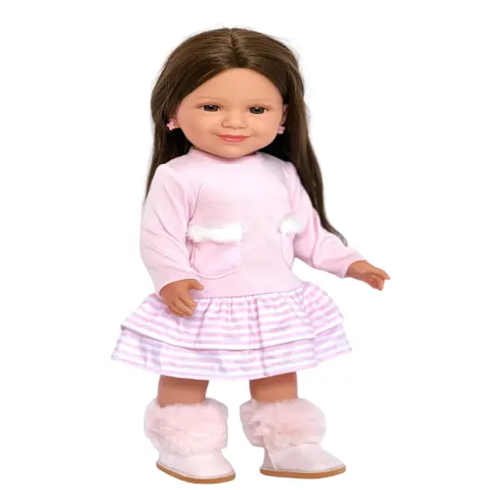 Rosalie&trade;: Embodied Elegance of an 18-Inch Fashion Girl Doll with Brown Hair and Brown Eyes {2}