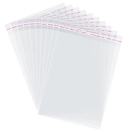200 PiecesSelf Sealing Cookie Bags, 6x9 Inches Clear Resealable Cellophane Bag for Packaging Gifts,Favors,Products,Candy {1}
