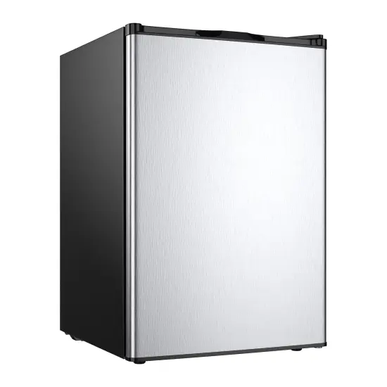 3 Cubic Feet Compact Upright Freezer with Stainless Steel Door {1}