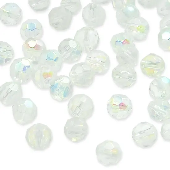 6 Packs of 8mm x 8mm Faceted Glass Bead Strand 8 in Pack of 2 {1}