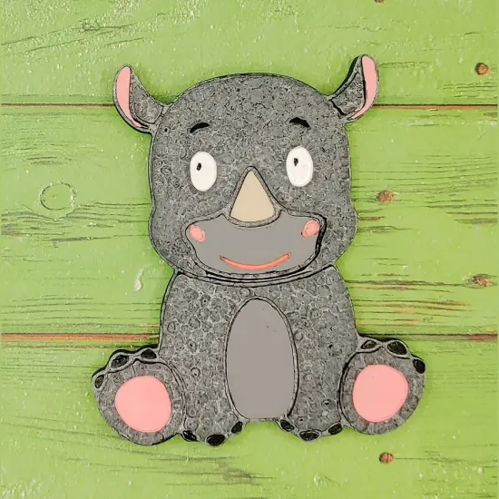 Baby Rhinoceros Silicone Freshie Mold {2}