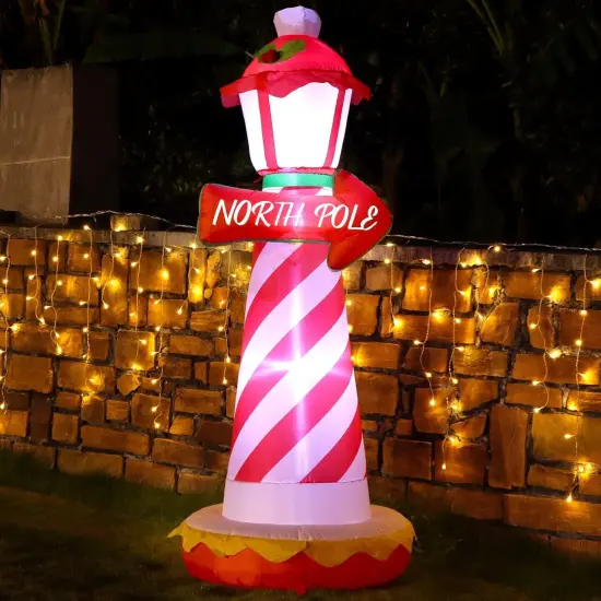 6ft North Pole Outdoor Christmas Lawn Decor {2}