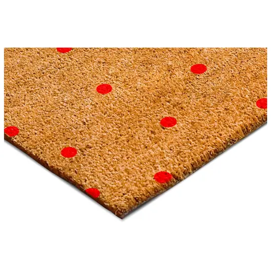 Red Polka-Dots Doormat {7}