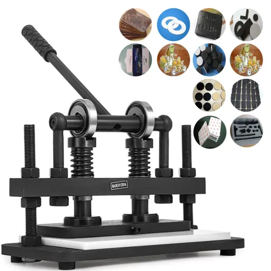 Leather Cutting Machine Manual Die Cutter Leather Embosser Hand Press Mold. {9}
