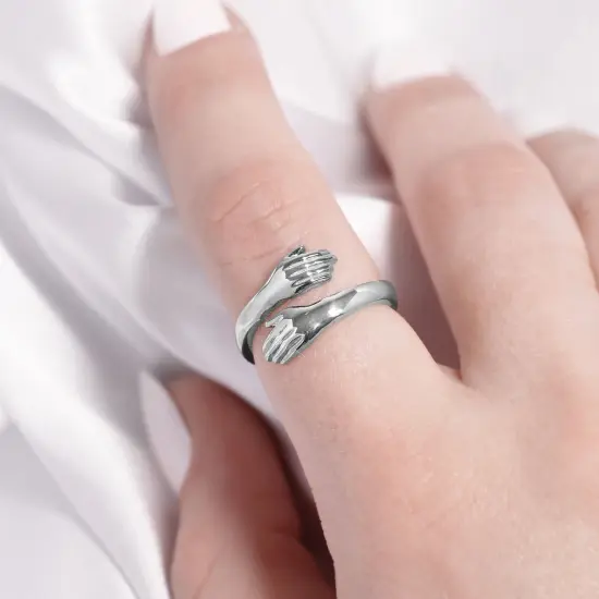 Stainless Steel Hug Ring {5}