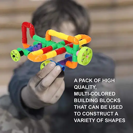 STEM Building Blocks Toy for Kids, Educational Toddlers Preschool Brain Toy Kit, Constructions Toys for 3 4 5 6 7 8 Years Age Boys and Girls &ndash; Creativity Kids Materials Toys {5}