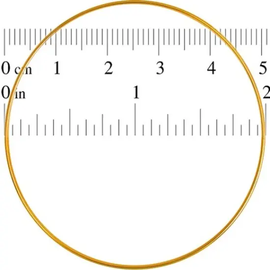 John Bead 2" Brass Metal Rings, 100pcs {3}