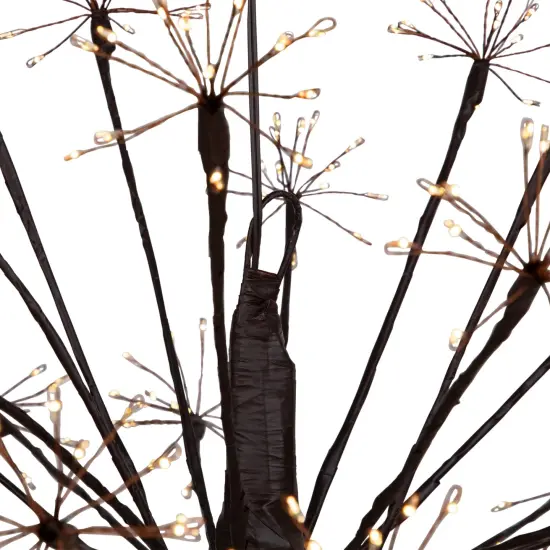 Northlight LED Lighted Starburst Ball Christmas Decoration - Micro Fairy Warm White - 20" Brown {7}