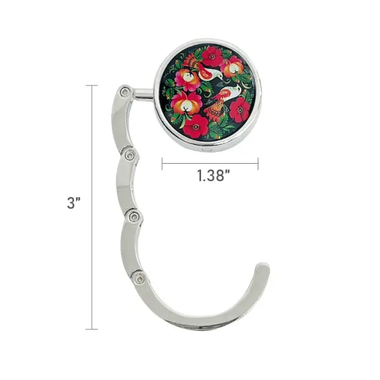 Wrapables Scenic Purse Hook Hanger, Foldable Handbag Table Hanger, Love Birds {6}