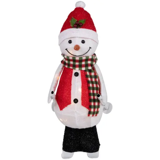 Northlight LED Lighted Animated Skiing Snowman Outdoor Christmas Figure - 24" White {3}