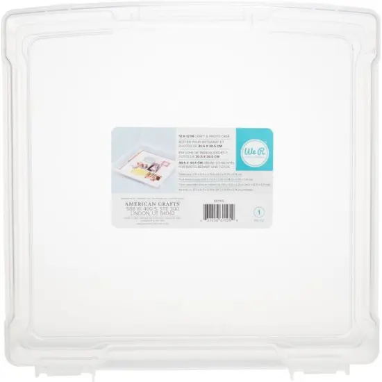 We R Makers Craft & Photo Case Translucent Plastic Storage 12"x12" by American Crafts 661105 {2}