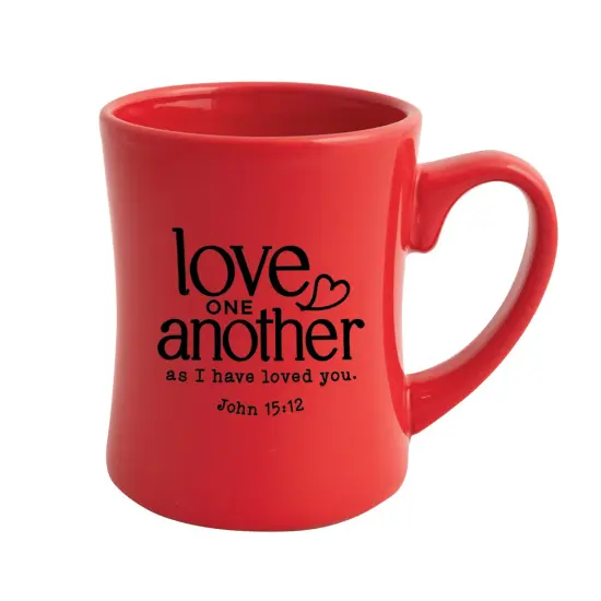 Love One Another Designer Ceramic Mug - Holds 19 Oz {1}