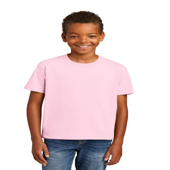 Port & Company&reg; Youth Essential Crew Neck Short Sleeve Tee Pale pink {1}