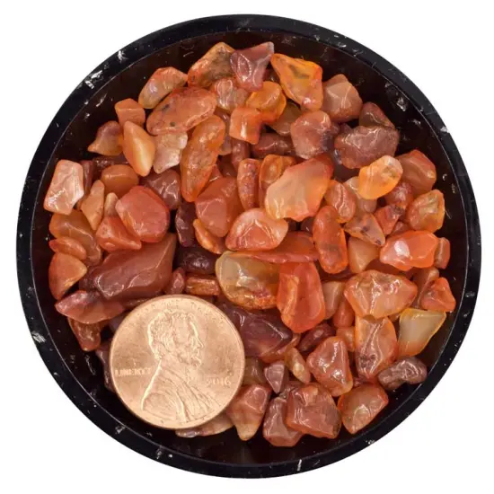 Carnelian Tiny Crystal Chips &ndash; Size L1 {2}
