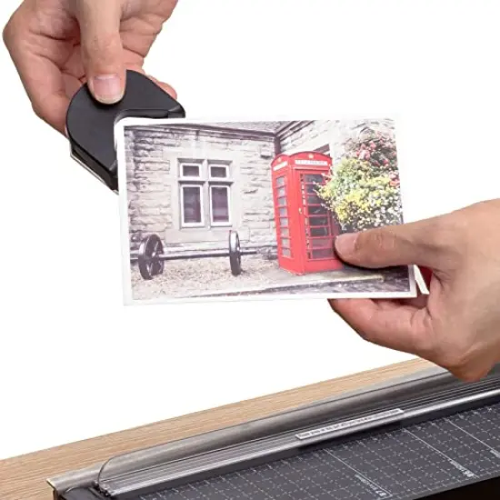 Paper Trimmer-12&rdquo;,Paper Cutter Guillotine with Safety Blade Lock Heavy Duty Plastic Base Paper Cutting Board for Home, Office,School-Black {3}