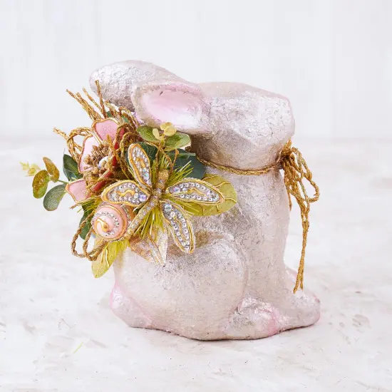 Easter Decorations - Easter Elegant Bunny Handcrafted Premium Centerpiece Decor {2}
