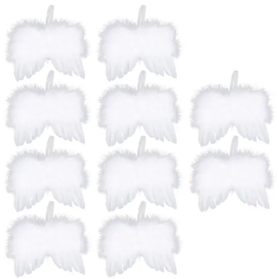 Kitcheniva Angel Wings Christmas Tree Feather Hanging Decor 10 Pcs White {1}