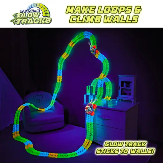 USA Toyz Zero-G Glow Race Track for Kids- 60pcs {2}