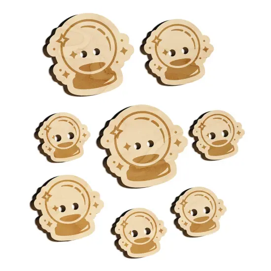 Fortune Teller Magical Crystal Ball Wood Buttons for Sewing Knitting Crochet DIY Craft {7}