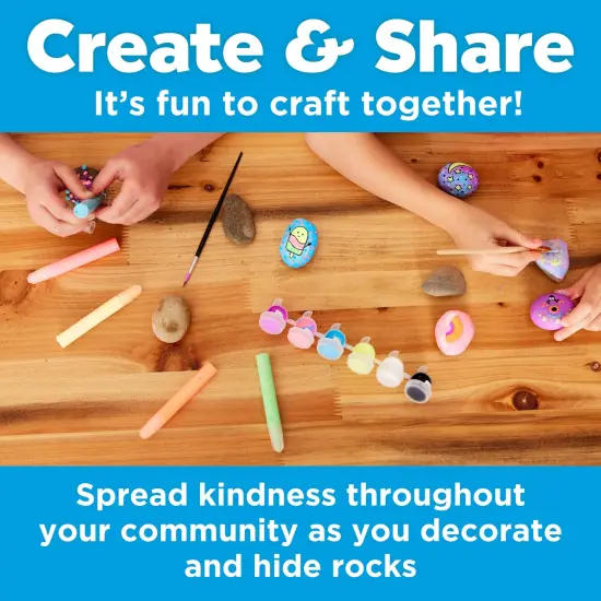 Glow in the Dark Rock Painting Kit: Crafts for Kids Ages 4-8+, Painting Rocks Arts and Crafts, Kids Gift {3}