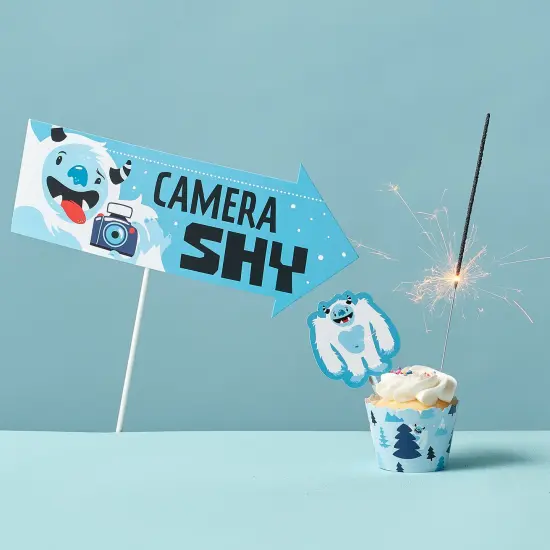 Big Dot of Happiness Funny Yeti to Party - Abominable Snowman Party or Birthday Party Photo Booth Props Kit - 10 Piece {3}