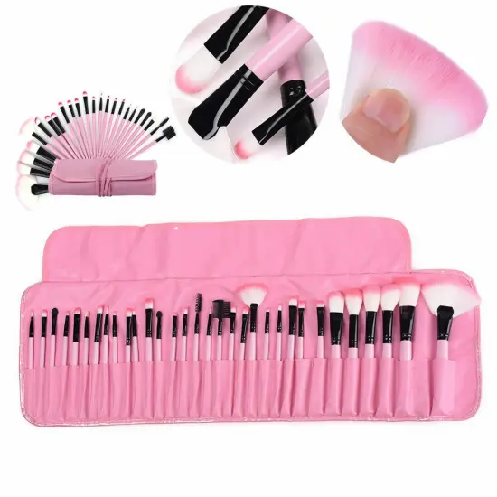 Kitcheniva 32 Pcs Pro Makeup Brush Set With Pouch Pink {1}