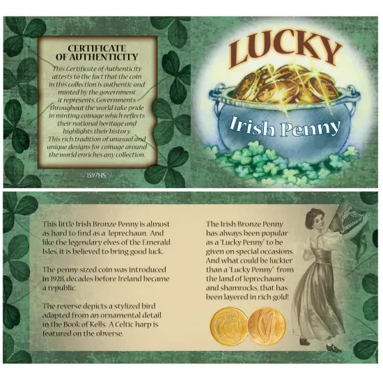 Bankers Bag of Lucky Irish Pennies {2}