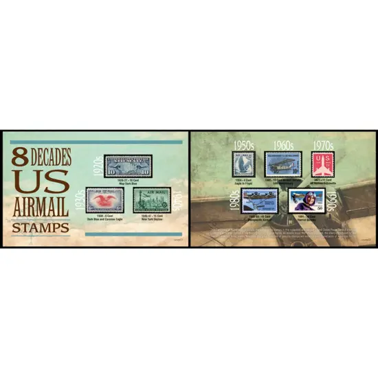 Eight Decades of U.S. Airmail Stamps {1}