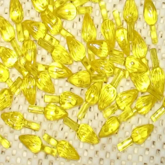 Kitcheniva 25 Pcs Ceramic Christmas Tree Bulbs Lights Yellow {1}