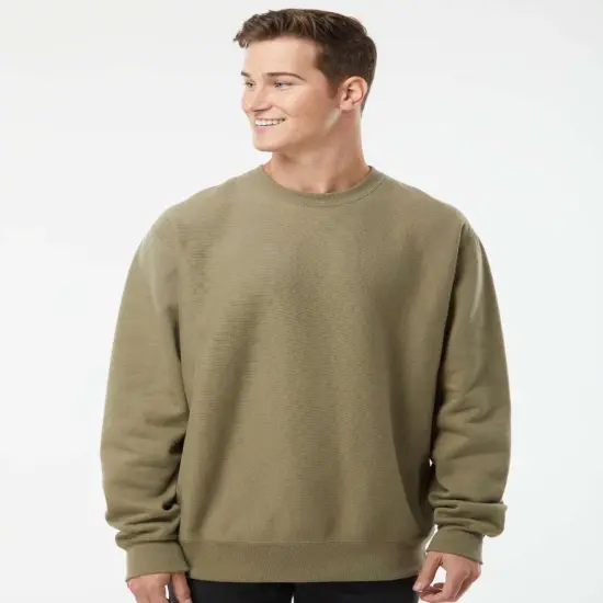 Cross-Grain Crewneck Sweatshirt | RADYAN&reg; Olive {1}