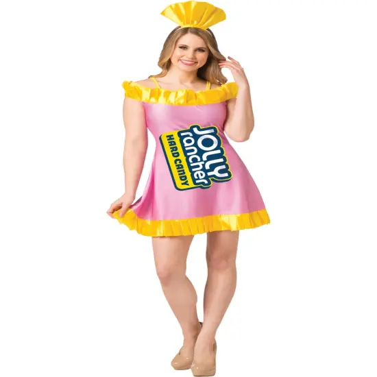 Womens Jolly Rancher Watermelon Candy Wrapper Costume Dress {1}