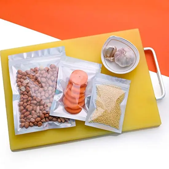 100 Pieces Mylar Holographic Resealable Bags - 4 x 6" Smell Proof Bags, Foil Pouch Ziplock Bags for Party Favor Food Storage (Holographic Color, 4 x 6 Inch) {3}