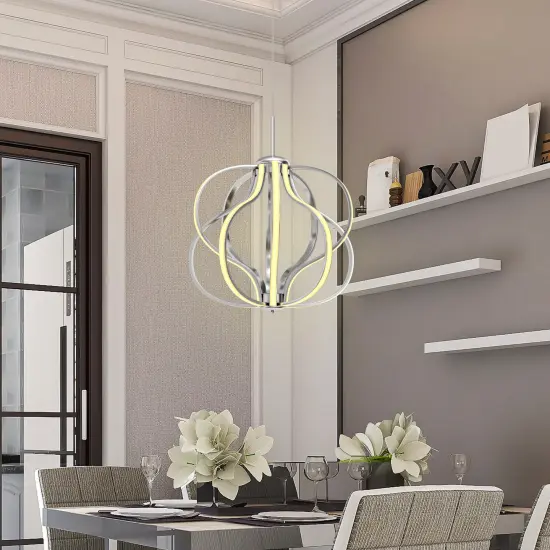 Modern Dimmable Warm White LED Chandelier {2}