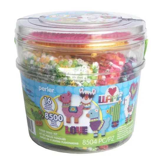 Perler Fused Bead Bucket Kit-Llama {1}