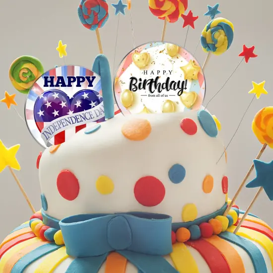 30 Pieces Acrylic Disc Clear Acrylic Circle Blanks Round Acrylic Sheets Transparent Acrylic Ornaments Blanks Round Acrylic Disk for Halloween Christmas Thanksgiving Day DIY Projects Crafts (3.5 Inch) {2}