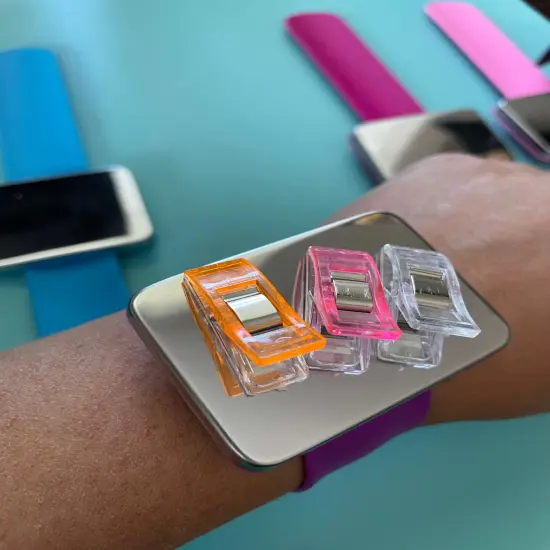 Magnetic slap bracelets Black {4}