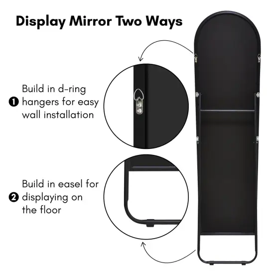 Americanflat Round Mirror - Hanging Mirror for Wall - Circle Mirror for Bathroom, Bedroom, Entryway, Living Room - Large Mirror for Wall Decor {6}