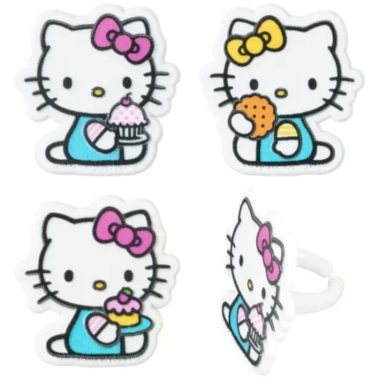 Hello Kitty and Mimmy Cupcake Rings, 12ct {1}
