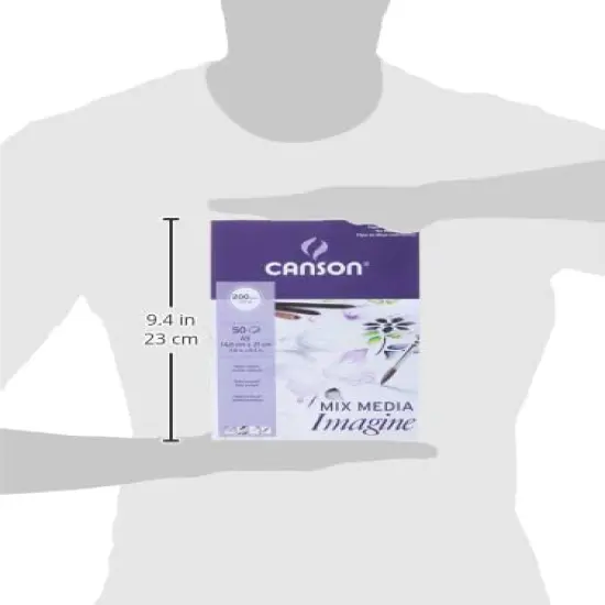 Imagine Mixed Media 200gsm Paper, Natural White, A5 pad Including 50 Sheets {3}