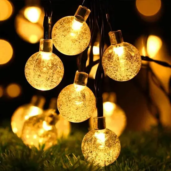 LED Solar Fairy Lights for Outdoor Christmas Decor Warm white {1}