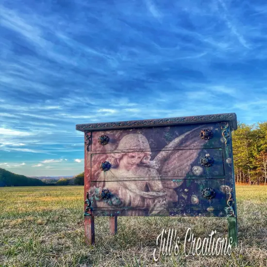 Angel in the Garden- Painting Lady Designs Decoupage and Mixed Media Papers (medium) {2}