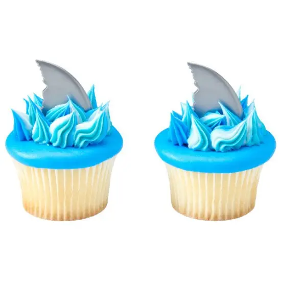 Shark Fin DecoPics&reg; Cupcake Decoration, 12ct {1}