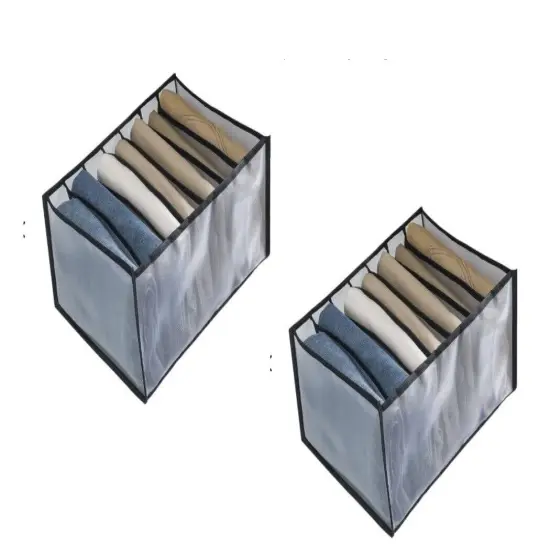 Kitcheniva Foldable Drawer Organizer Closet Storage Box 2 Pcs {1}