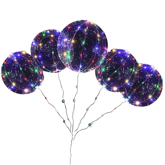10 LED Bobo Balloons for Festive Party Decor {1}