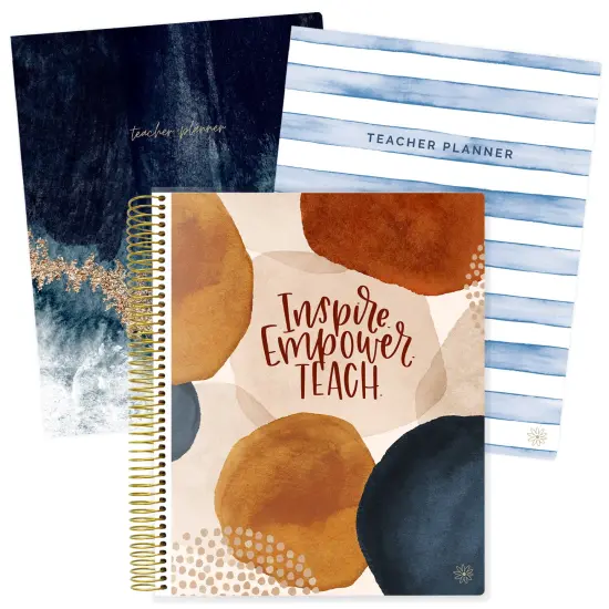 bloom daily planners Undated Teacher Planner & Calendar, Interchangeable Cover {1}